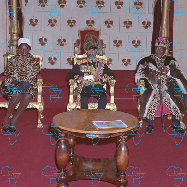 HIM Haile Selassie I, His Excellency President Jomo Kenyatta of Kenya and his wife